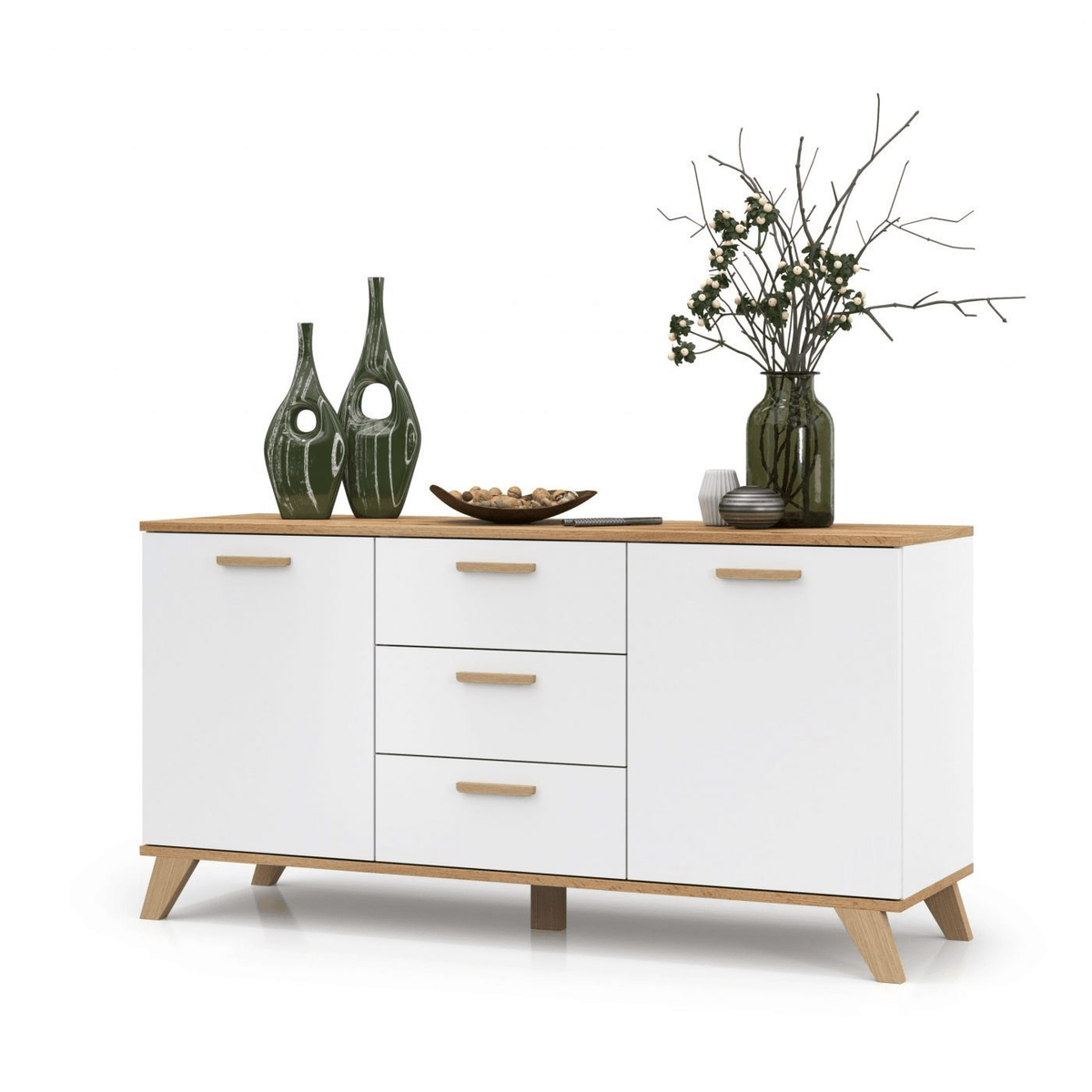 Kommode Scandi Buchenholz 150 cm - MÖBEL MUNA