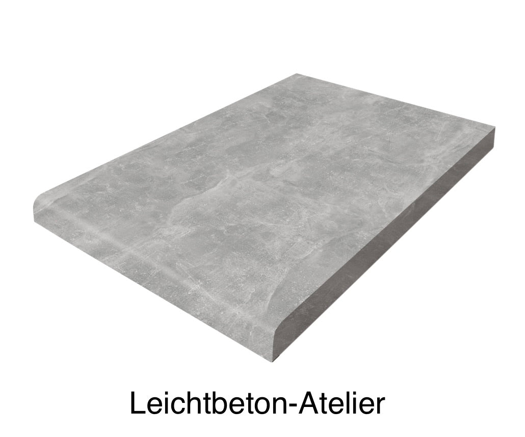 Kleine Küche 180 cm in Beton Farbe
