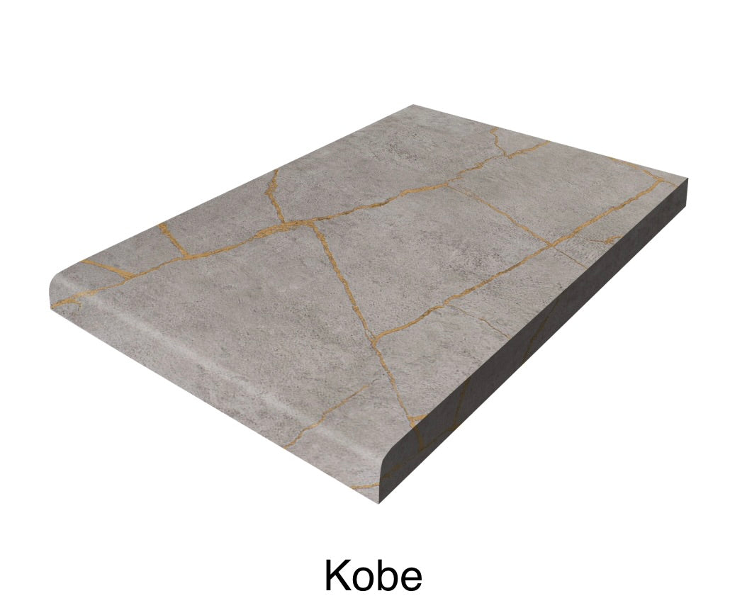 Kleine Küche 180 cm in Beton Farbe