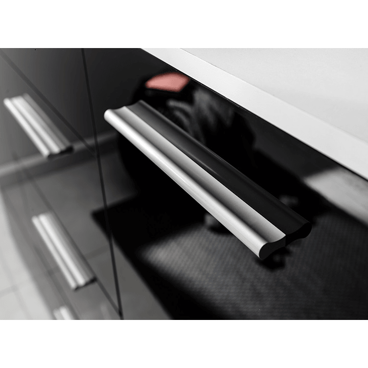 Kommode Grau mit 4 Schubladen Sideboard - MÖBEL MUNA