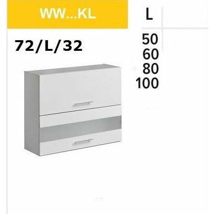 Glassoberschrank Weiss Hochglanz Glasshängesschrank - MÖBEL MUNA