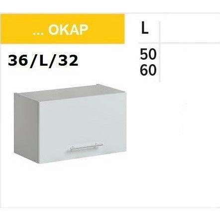 Oberschrank für die Dunstabzugshaube Weiss Hochglanz Hängesschrank - MÖBEL MUNA