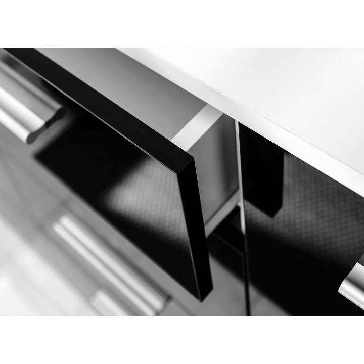 Kommode Grau mit 4 Schubladen Sideboard - MÖBEL MUNA