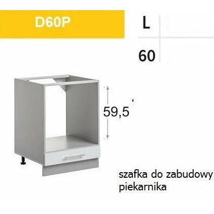 Herdumbauschrank Ofenschrank für den Einbauherd 60 cm Weiss Hochglanz - MÖBEL MUNA