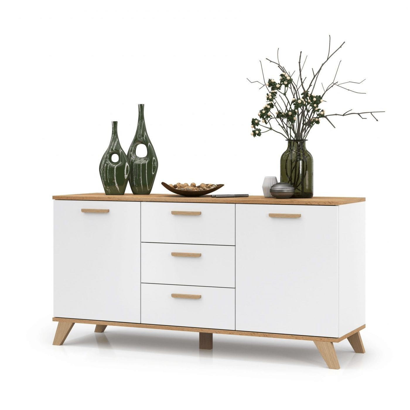 Kommode Scandi Buchenholz 150 cm - MÖBEL MUNA