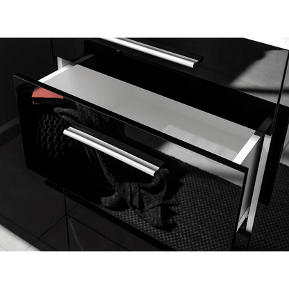 Kommode Schwarz  mit 4 Schubladen Sideboard - MÖBEL MUNA