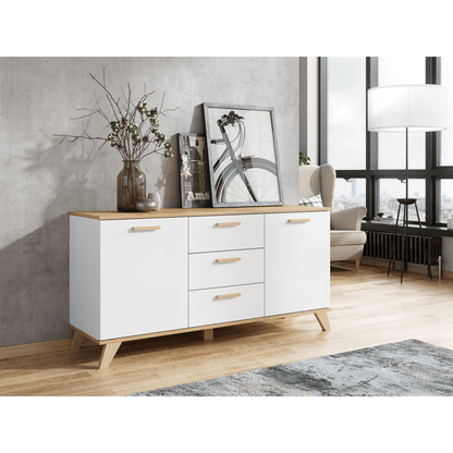Kommode Scandi Buchenholz 150 cm - MÖBEL MUNA