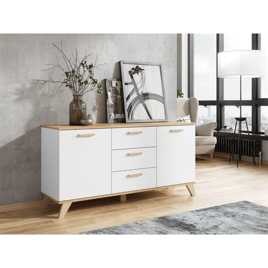 Kommode Scandi Buchenholz 150 cm - MÖBEL MUNA