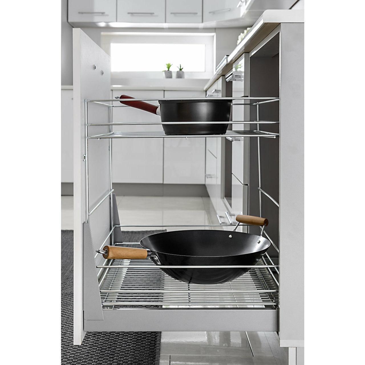 Auszugsunterschrank Unterschrankauszug Weiss Hochglanz Unterschrankbeschlag Schrankbeschlag - MÖBEL MUNA
