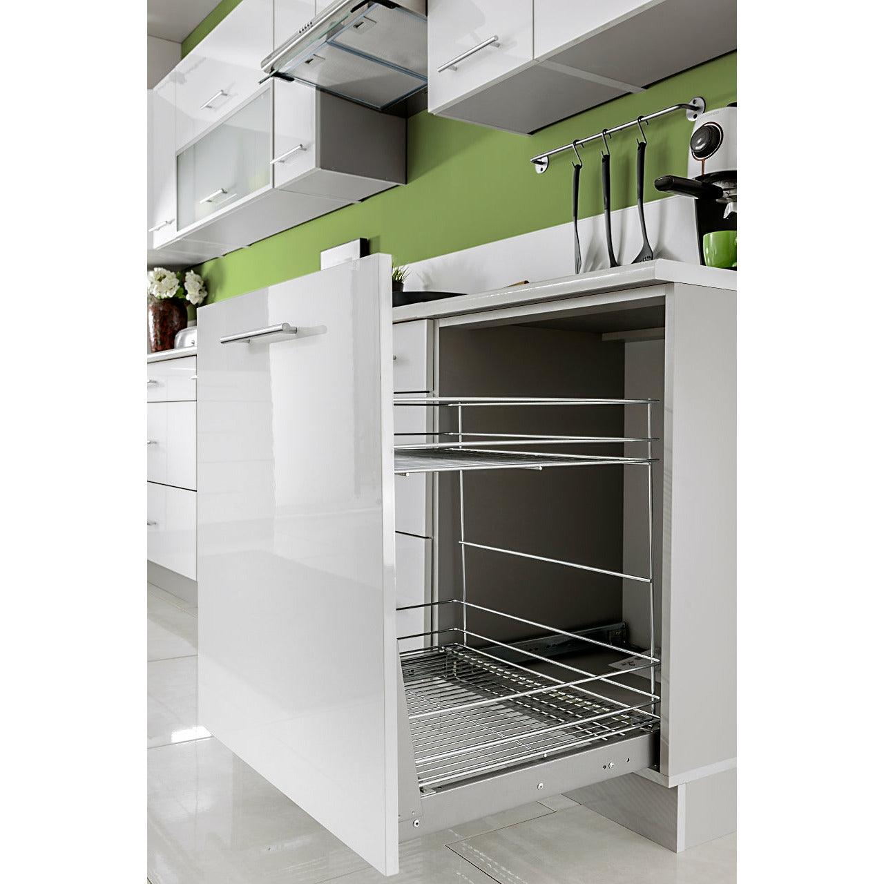 Auszugsunterschrank Unterschrankauszug Weiss Hochglanz Unterschrankbeschlag Schrankbeschlag - MÖBEL MUNA
